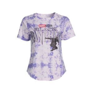 Women’s Juniors Marvel Graphic Black Panther Short Sleeve T-shirt Size XL 15-17